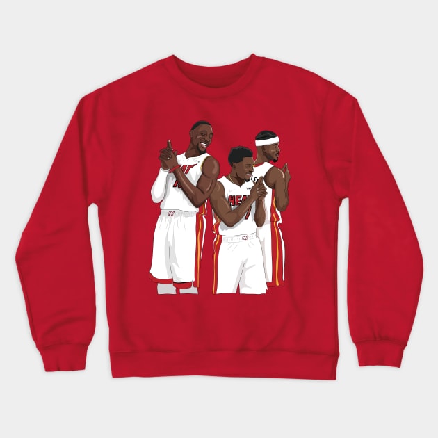 Bam Adebayo x Kyle Lowry x Jimmy Butler Crewneck Sweatshirt by xavierjfong